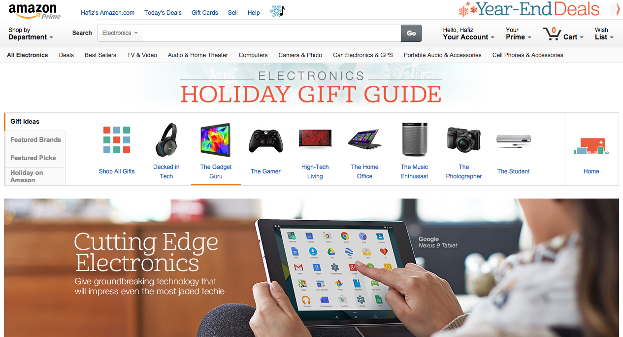 amazon electronics gift guide
